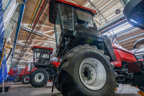 Workshop of a plant producing agricultural machinery.