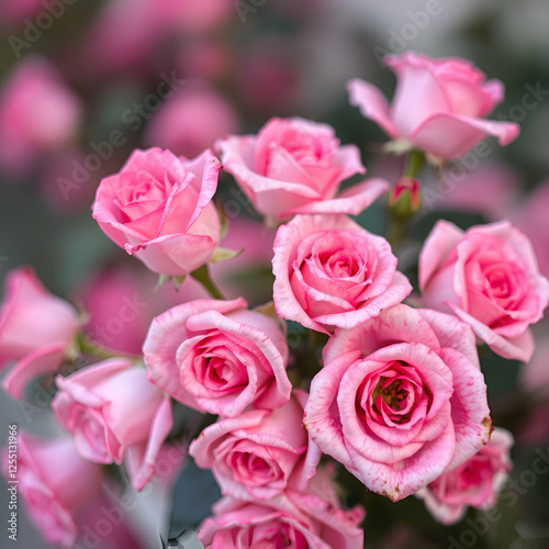 bouquet of pink roses