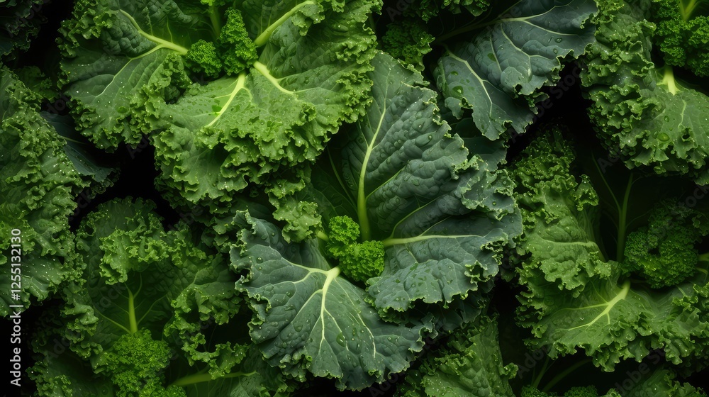 Fototapeta premium curly vegetable leaf