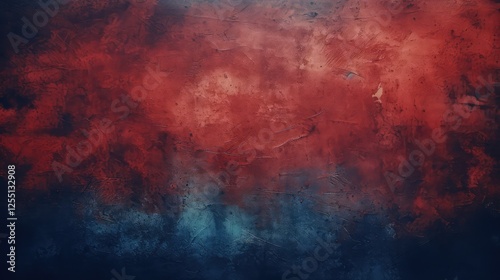 Wallpaper Mural blue retro red background Torontodigital.ca