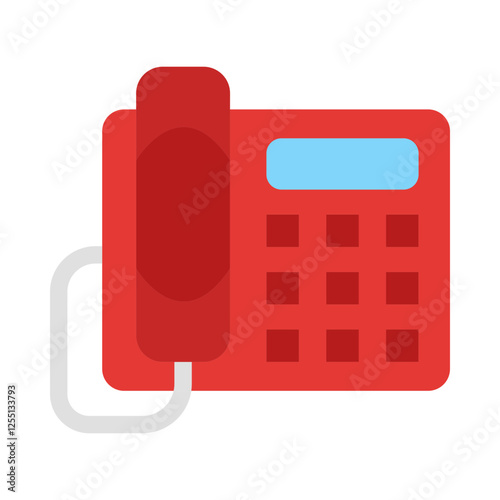 Landline flat icon