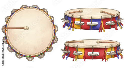 pandeiro tamborine  photo
