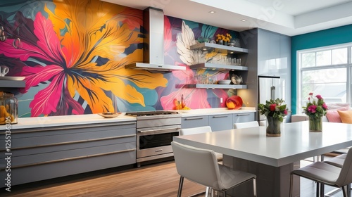 floral wall design