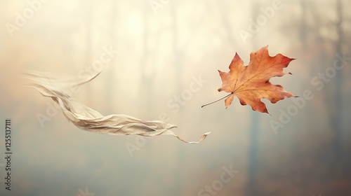 breeze leaves blowing in wind photo