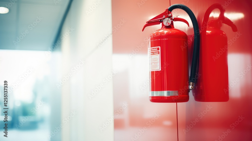 Obraz premium extinguisher safety red