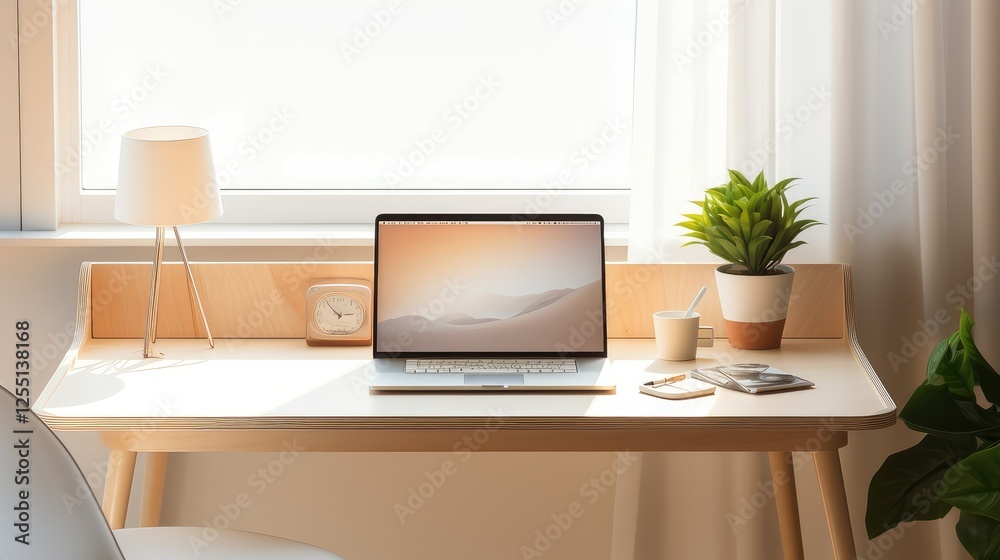 modern mockup desk modern mockup desk