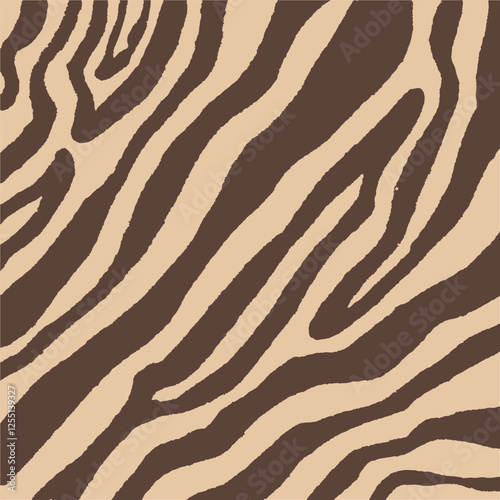 Modern abstract animal zebra print texture design. Hand drawn vector illustration background for wallpaper, textille design.