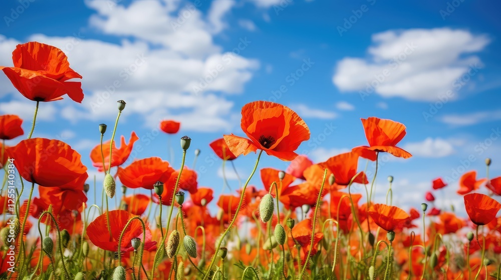 Fototapeta premium flowers red nature