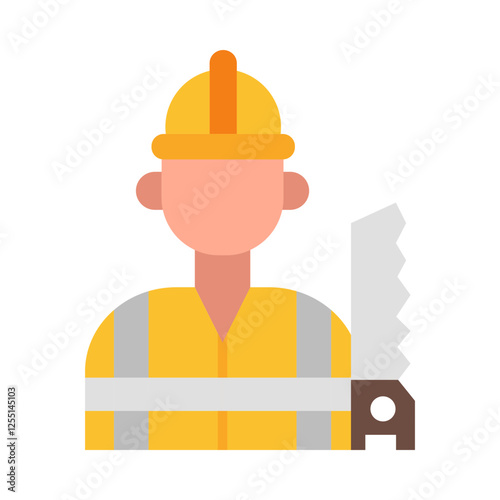 Carpenter flat icon