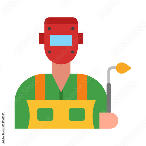 Welder flat icon