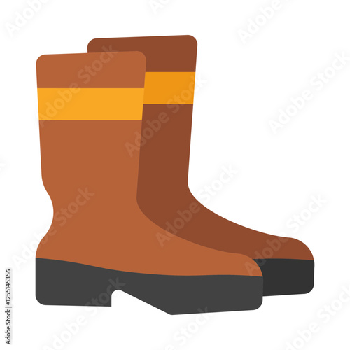 Boots flat icon