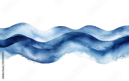 Abstract watercolor waves background for design