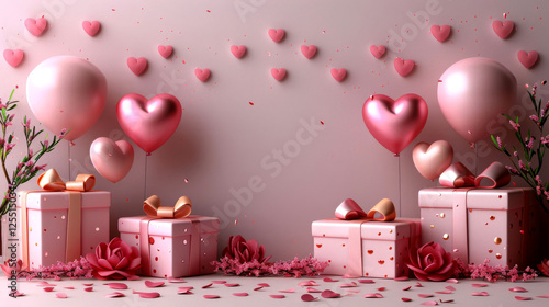 birthday candles and balloons