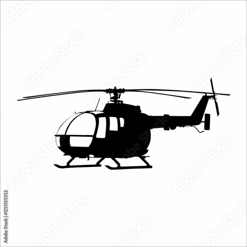 helicopter silhouette