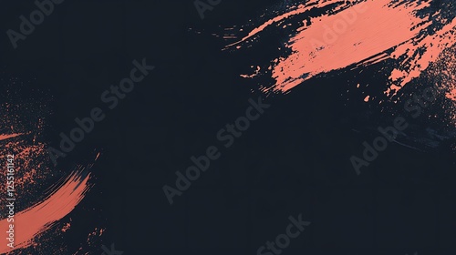 Abstract paint strokes, dark background. Possible use digital art, graphic design photo