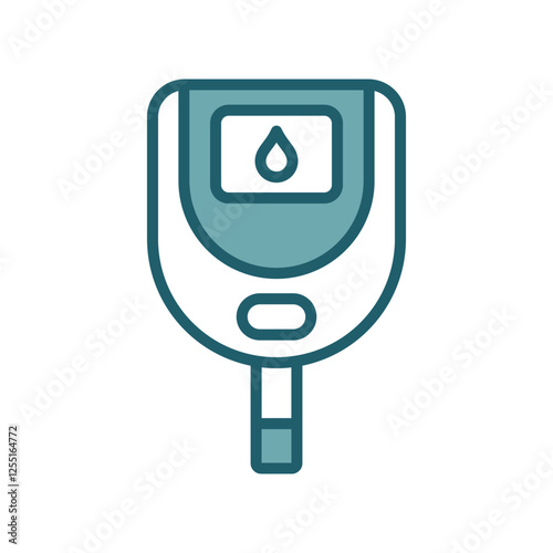 glucometer icon vector design template simple and clean