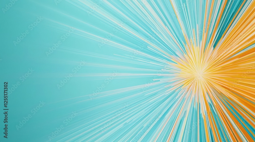 Obraz premium Abstract Colorful Radial Burst Background Design