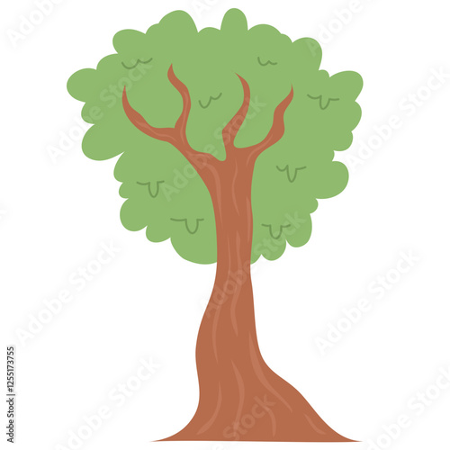 Illustration of cute Green Tree