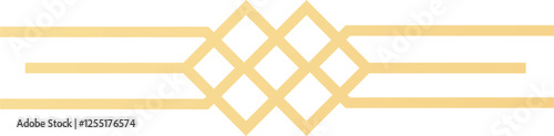 Gold geometric pattern forming rhombuses and horizontal lines creating an elegant and modern design, ideal for backgrounds, decorations, and graphic design projects