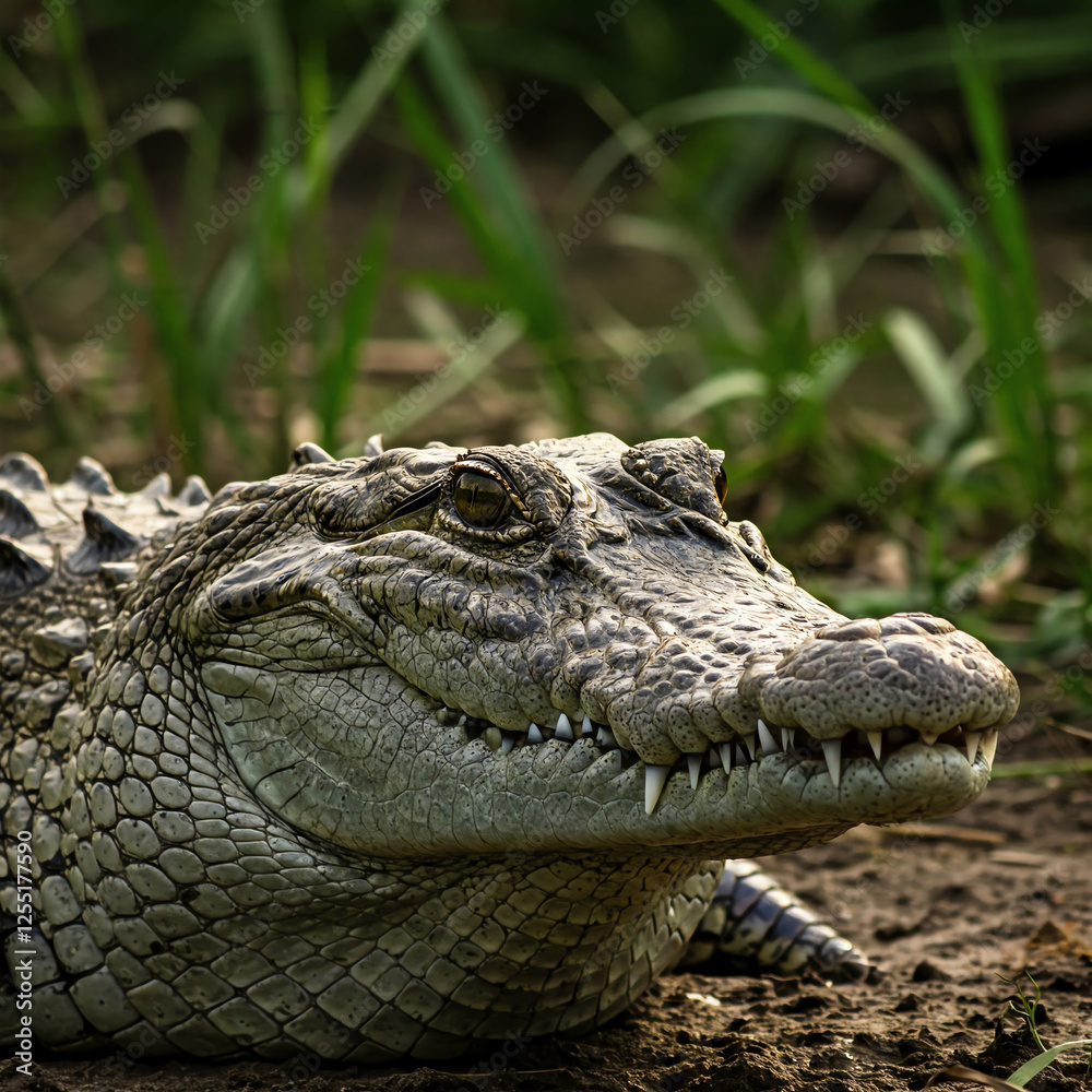 american alligator in the everglades open mouth in the ground american alligator in the everglades open mouth in the ground