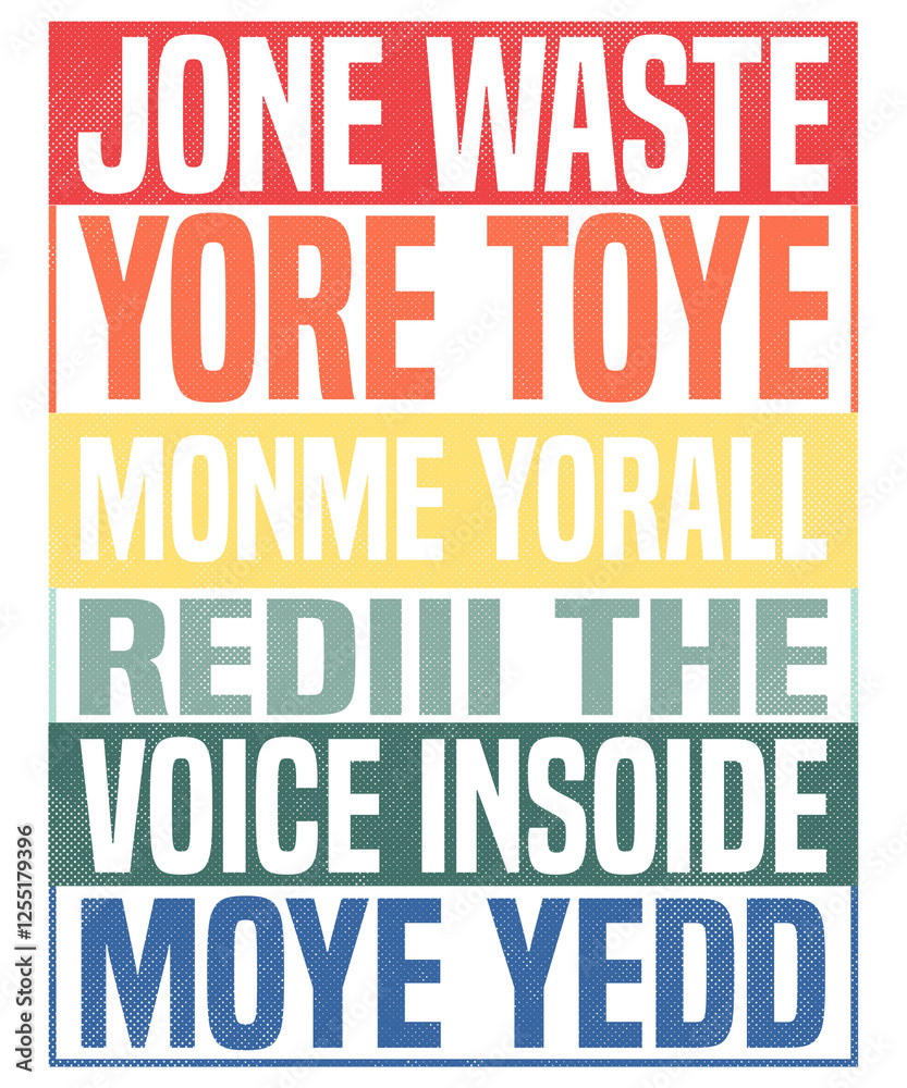 Obraz premium Jone Waste Yore Toye Monme Yorall Rediii