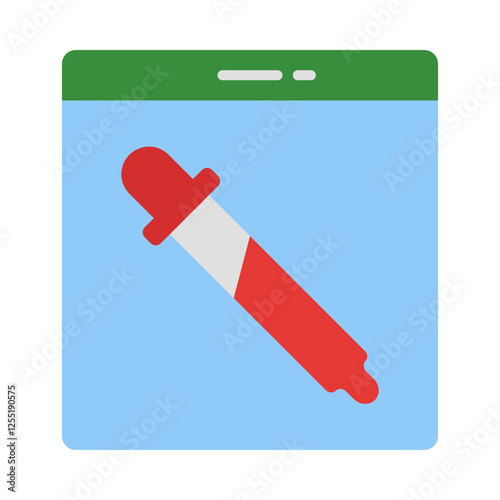 Dropper flat icon