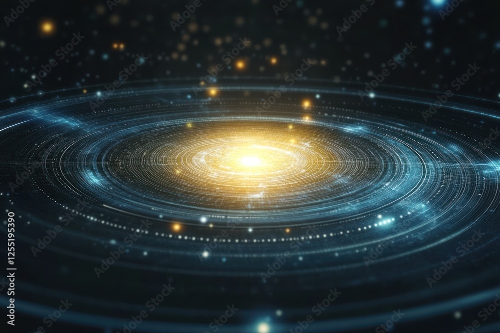 Stunning digital representation of a spiral galaxy with bright stars and cosmic dust, showcasing the beauty of the universe Stunning digital representation of a spiral galaxy with bright stars and cosmic dust, showcasing the beauty of the universe