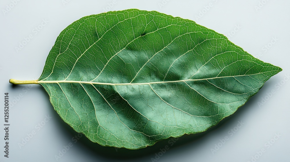 Obraz premium cottonwood tree leaf isolated on transparent background