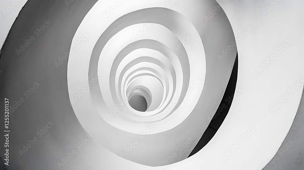 Fototapeta premium Modern Spiral Staircase Interior