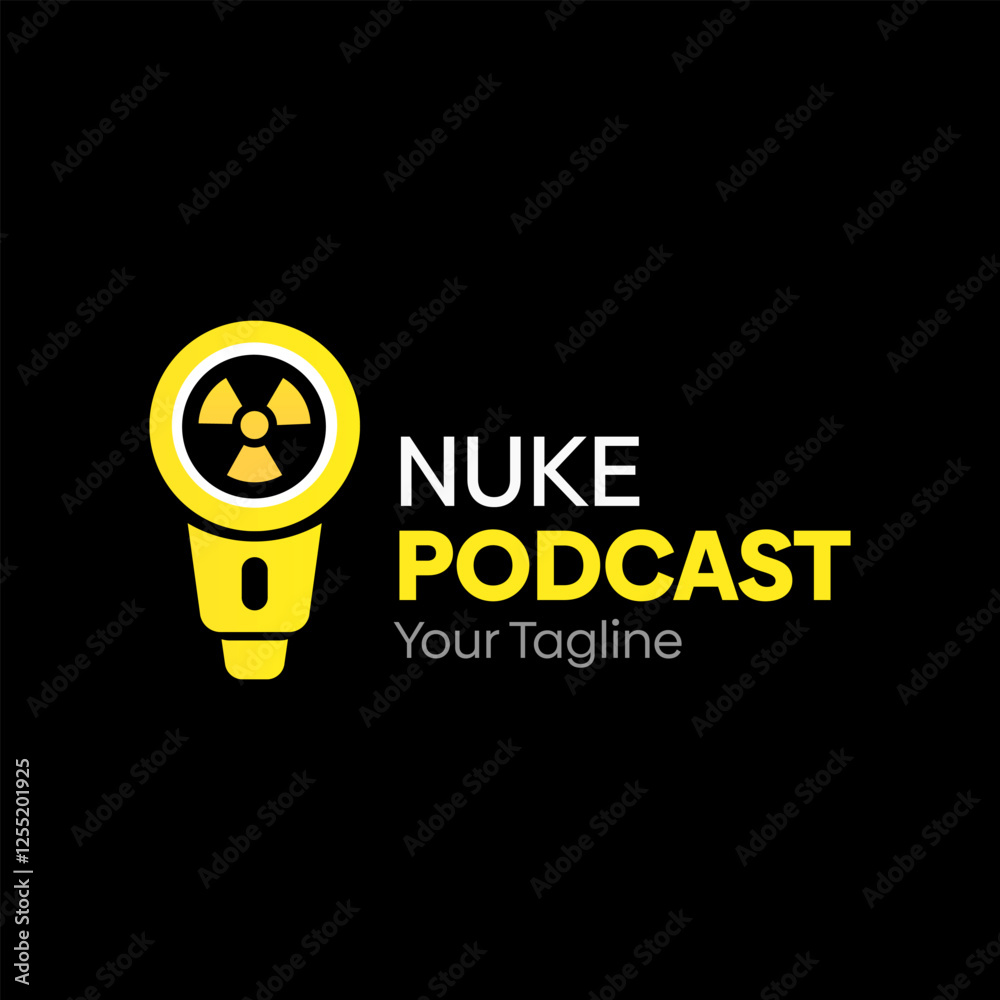 Nuke Podcast Logo Design Template. Good for Business, Agency, Community and Organization Nuke Podcast Logo Design Template. Good for Business, Agency, Community and Organization