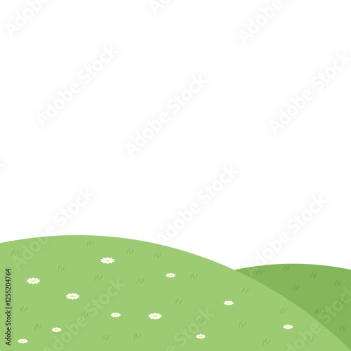 Green Hill landscape illustration
