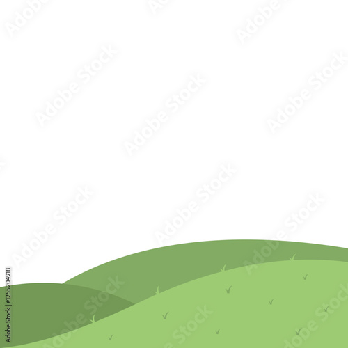 Green Hill landscape illustration