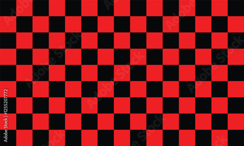 red and black checkered pattern