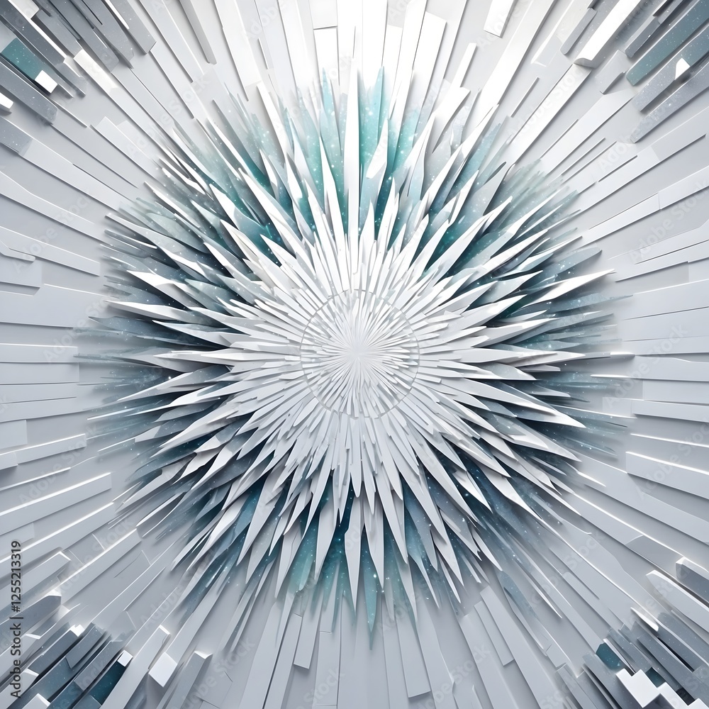 Naklejka premium Design Hintergrund Grafik im Mosaik-Stil - Irisierendes Weiß