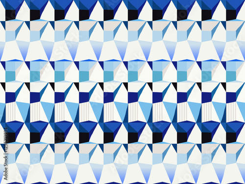 Geometric abstract pattern. Unique contemporary print. Fashionable template for design.