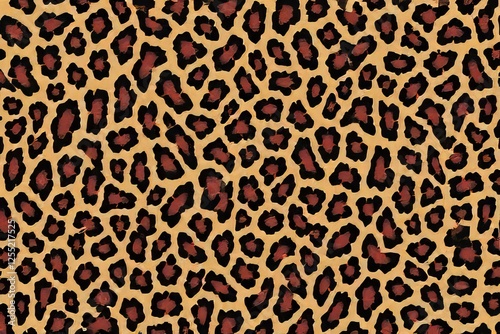 Seamless Leopard Print Texture: Brown, Tan & Black Spots Pattern for Fabric, Wallpaper, & Design Projects
