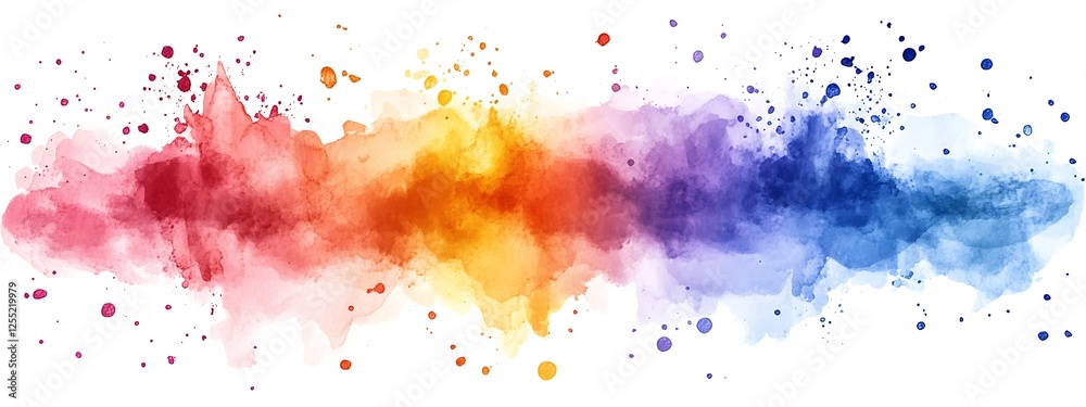Abstract Watercolor Splashes (2) Abstract Watercolor Splashes (2)