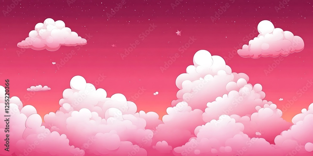 Pink Clouds Sunset Sky Background Pink Clouds Sunset Sky Background