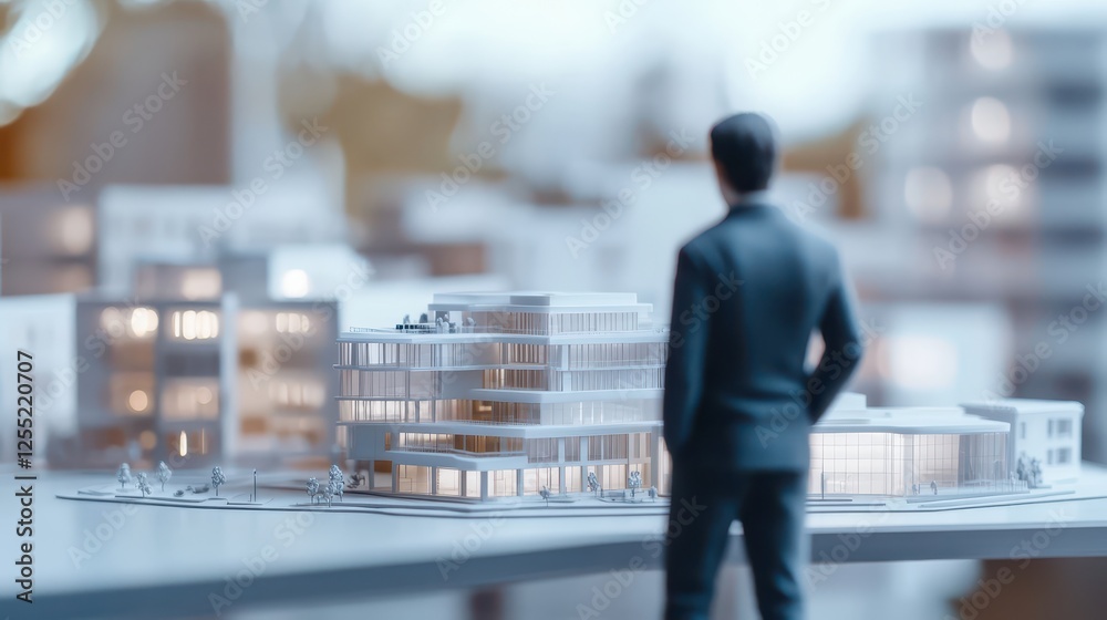 Digital twin technology, AIgenerated 3D model of a business strategist, virtual planning Digital twin technology, AIgenerated 3D model of a business strategist, virtual planning