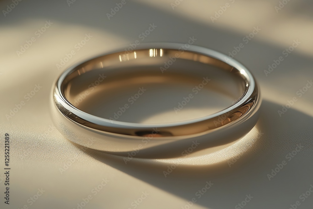 Golden wedding ring representing everlasting love and commitment Golden wedding ring representing everlasting love and commitment