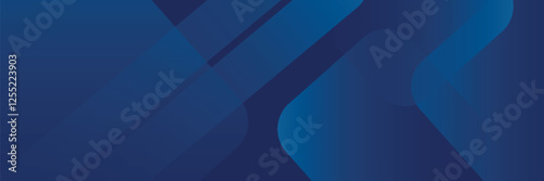 Abstract blue background with glowing geometric lines. Modern blue gradient square shape design. Futuristic technology concept.