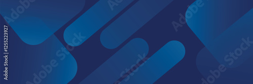 Abstract blue background with glowing geometric lines. Modern blue gradient square shape design. Futuristic technology concept.