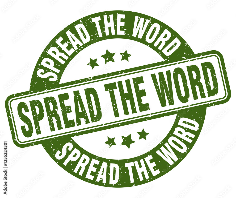 spread the word stamp. spread the word label. round grunge sign spread the word stamp. spread the word label. round grunge sign