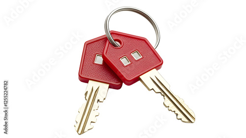 House key Isolated on white background photo