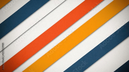Wallpaper Mural Diagonal Stripes Abstract Background with Orange Blue and White Torontodigital.ca