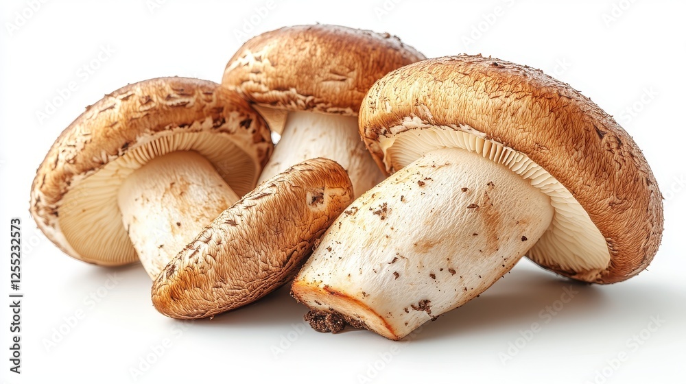 pile of fresh champignon mushrooms isolated on transparent background pile of fresh champignon mushrooms isolated on transparent background