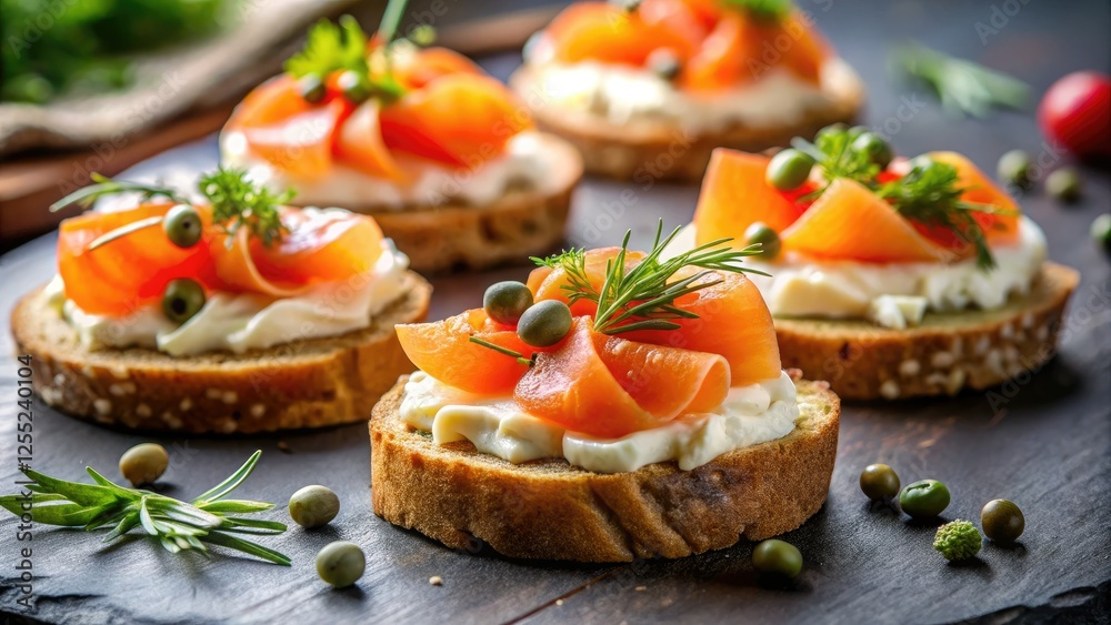 Impress guests with elegant salmon canapés!  Recipes and stunning photos included.