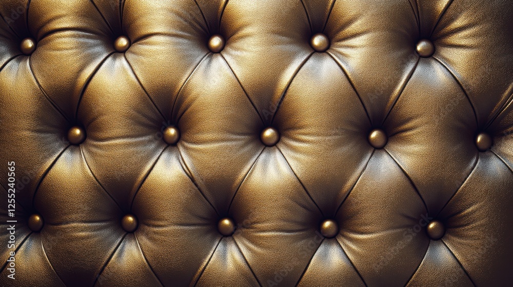 Fototapeta premium A luxurious embossed gold leather texture with rich detailing and fine light play