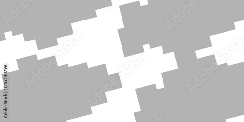 Abstract blue gray composition minimalist standing out from the crowd of colorful cubes.