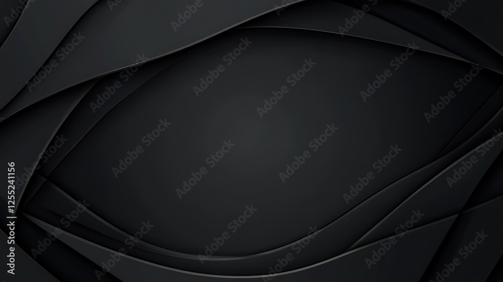 Abstract black curves background Abstract black curves background